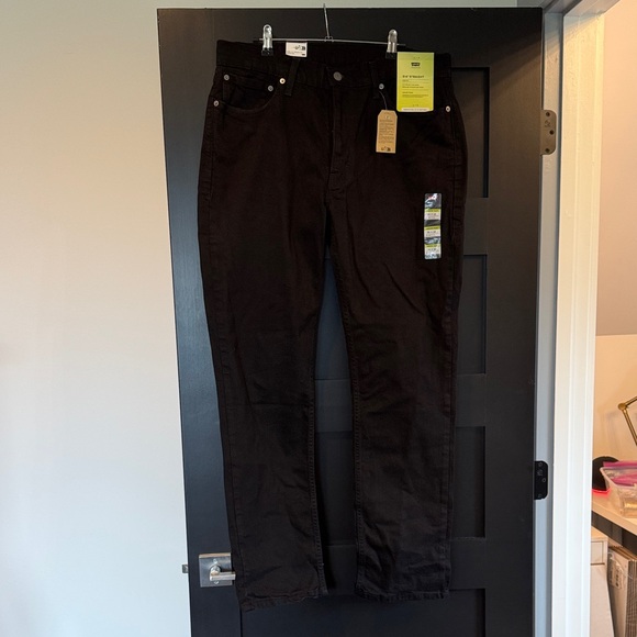 Levi’s 514 Black Straight-Leg Jeans 36x32 - Picture 1 of 7